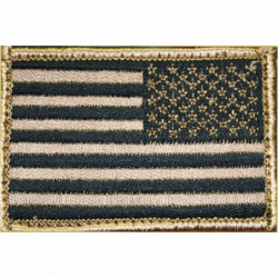 Blackhawk Patch American Flag Reversed Tan/Black