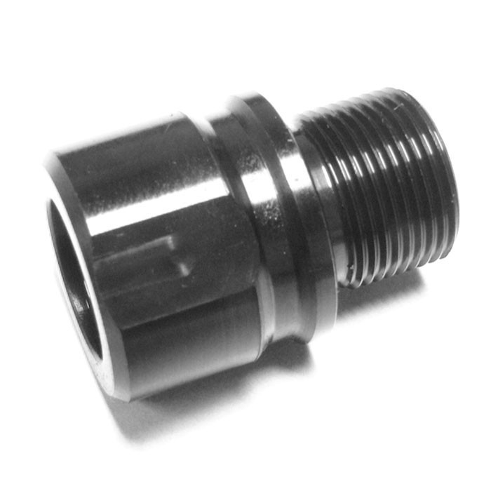 CNCW Muzzle Thread Adapter M13X1 LH to 1/2X28 RH | 4Shooters.com
