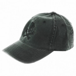 PHU SKULL FLEX HAT BLK/BLK L/XL