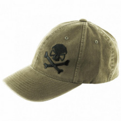 PHU SKULL FLEX HAT OLIVE/BLK S/M