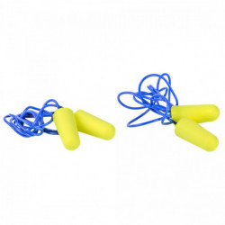 Walker's Rubber Corded Ear Plug w/Case/2 Pk Yellow