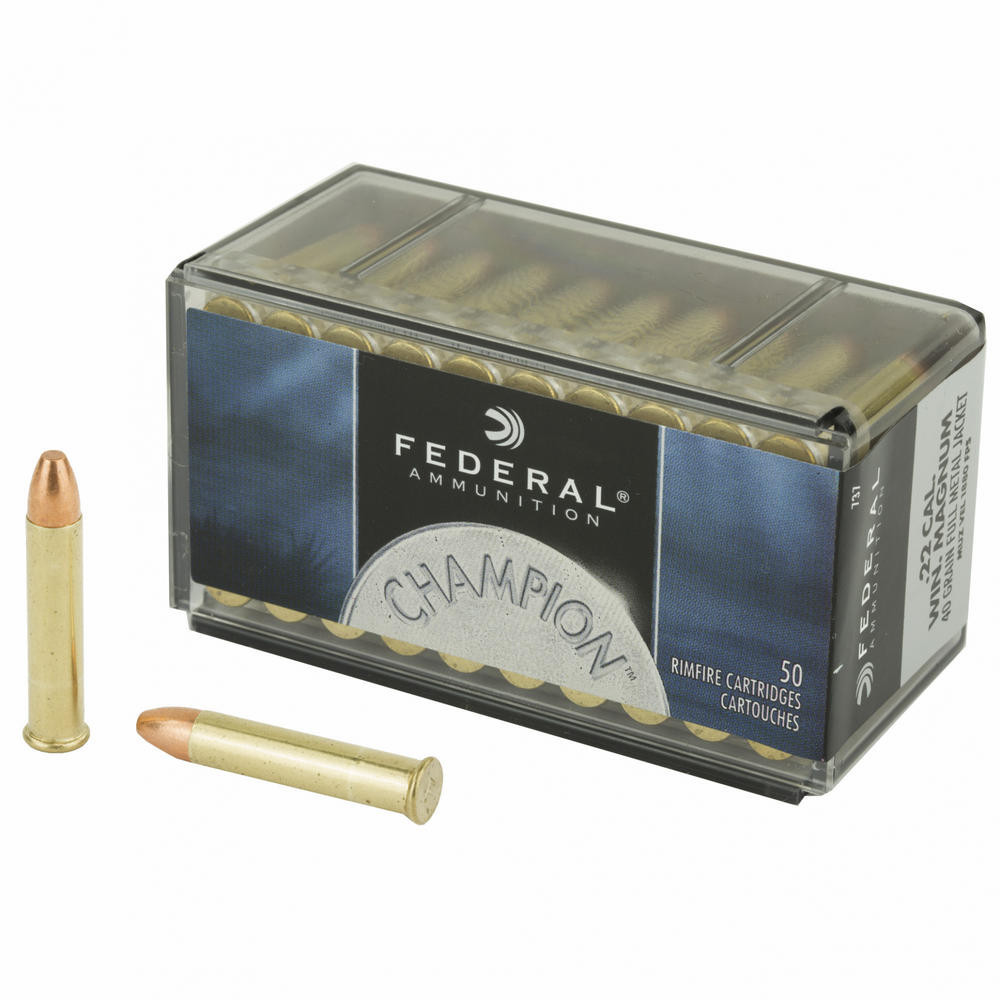 Fed GameShok 22WMR 40 Grain Full Metal Jacket 50/3000