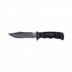 SOG Seal Pup Black 4.75" Partially Serrated Nylon