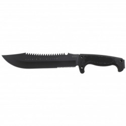 SOG Jungle Primitive Partially Serrated Black 9.5"