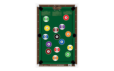 Action Target Billiards Target Multi Color 100Pk