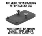 EGW Bargain Bin - Trijicon RMR / SRO, Holosun 407c / 507c Mount for Sig Sauer P220, P226, P229, P320