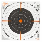 Allen EZ Aim Splash 12" Bullseye Sight Grid 100Pk White/Orange