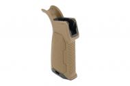 Strike Industries Overmolded Enhanced AR-15 Pistol Grip 15 Degree Flat Dark Earth