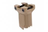 Strike Industries Angled Vertical Grip with Cable Management for 1913 Picatinny Rail Short FDE