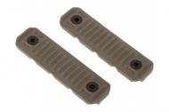 Strike Industries M-LOK Cable Management Rail Covers  Long FDE 2 Piece Set