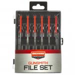 Birchwood Gunsmith File Set 6 Piece Black/Red