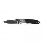 Camillus Pristine Folding Knife Black Blade 3" Black/Silver Handle