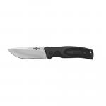 Camillus Western Black River Fixed Knife Silver Blade 4.75" Black Rubber Handle