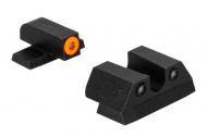 Night Fision Perfect Dot Night Sight Set Sig P-Series #8/#8 U Notch Orange/Black Tritium