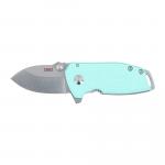 Columbia Squid Compact Folding Knife Silver Blade 1.75" Blue G10 Handle