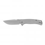 Kershaw SCOUR Folding Knife Silver Blade 3.3" Bead-Blasted Silver Handle