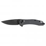 Kershaw Covalent Folding Knife Black Blade 3.2" Gray Handle