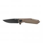 Real Avid RAV-3 Folding Knife Black Blade 3.25" Tan Handle