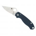 Spyderco Para 3 Folding Knife Silver Blade 2.92" Dark Blue G10 Handle