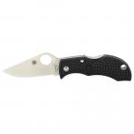 Spyderco Manbug Folding Knife Silver Blade 1.94" Black FRN Handle