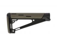 Hogue AR-15 OverMolded Fixed Buttstock Fits A2 Buffer Tube OD Green