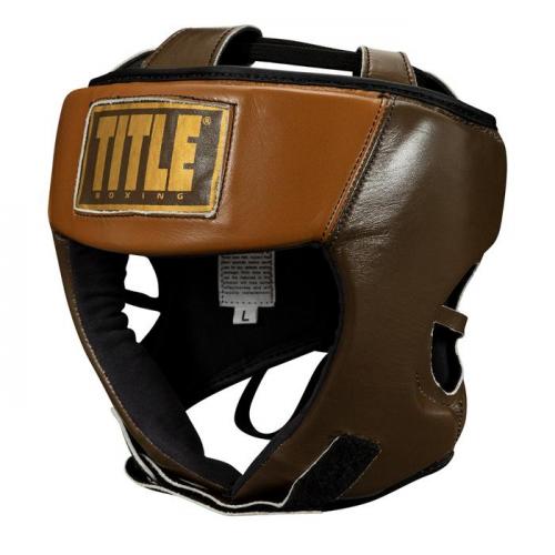 Title Boxing Vintage Leather Training Headgear photo