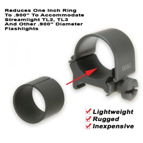 .900" Flashlight Mounting Ring Reducer photo