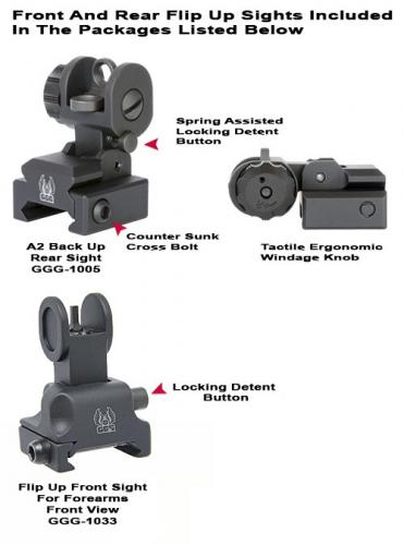 GG&G AR Front And Rear Sight photo