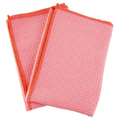 Kleen-Bore Waffle Weave Microfiber Red 2Pk photo