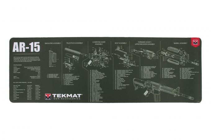 TekMat AR-15 Gun Cleaning Mat Olive photo