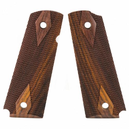 Hogue Grip 1911 Officers Cocobolo Checkered photo
