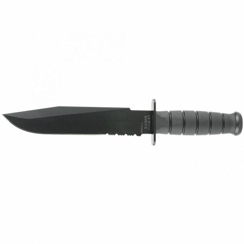 KABAR/Fighter/Fixed Blade Knife/8" Plain Black photo