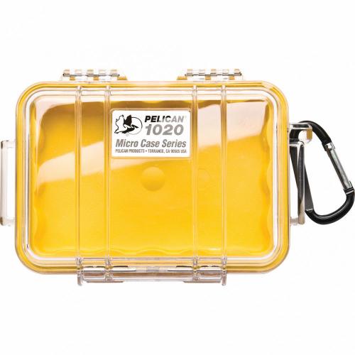Pelican 1020 Micro Case Yellow/Clear photo