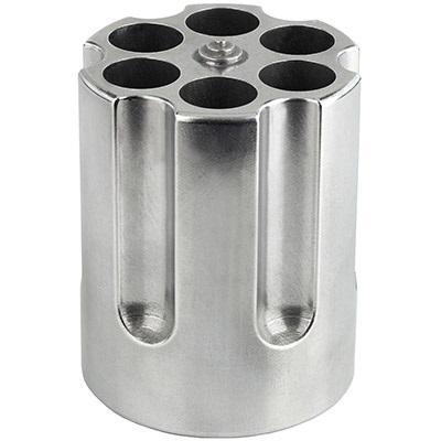 Revolver Cylinder Pen Holder Silver photo