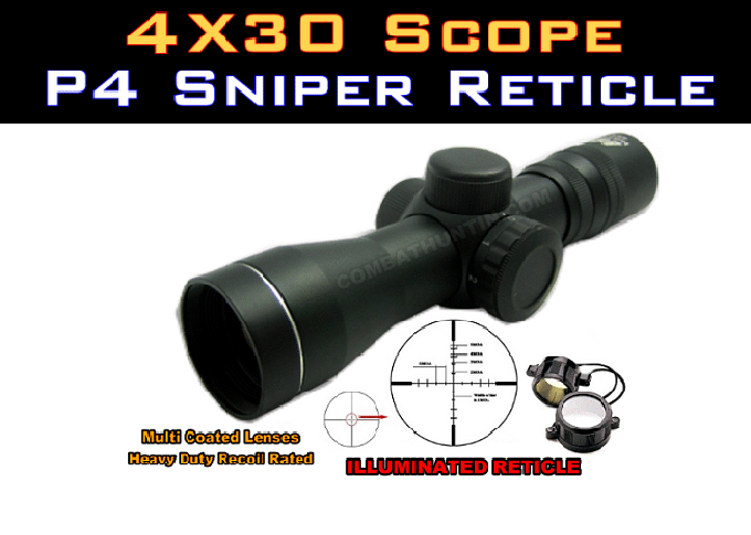 NcSTAR Illuminated Compact Rifle Scope 4x30E photo