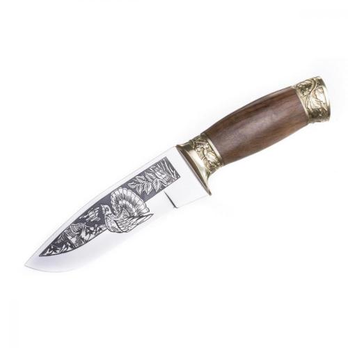 Kizlyar Knife "Capercaillie" (Gluhar). Brass photo