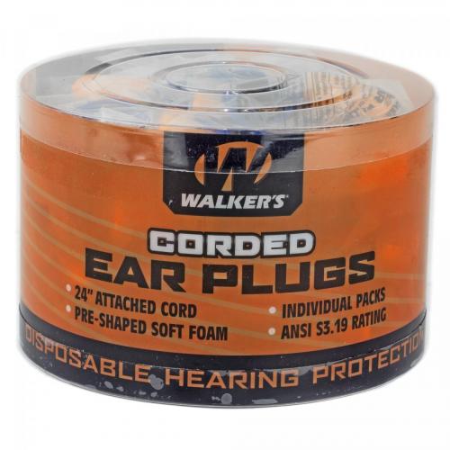 Walker's/Foam Ear Corded Plugs 50Pk/Orange photo