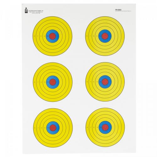 Action Targets Bright 6 Bull's-Eye Blue/Red/Yellow photo