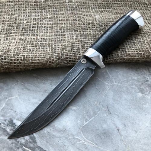 Baranov Bulat Knife R006 Stacked Leather. photo
