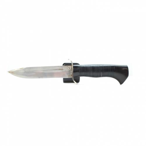 Baranov EI-107-TC steel Knife.T002. Stacked leather photo