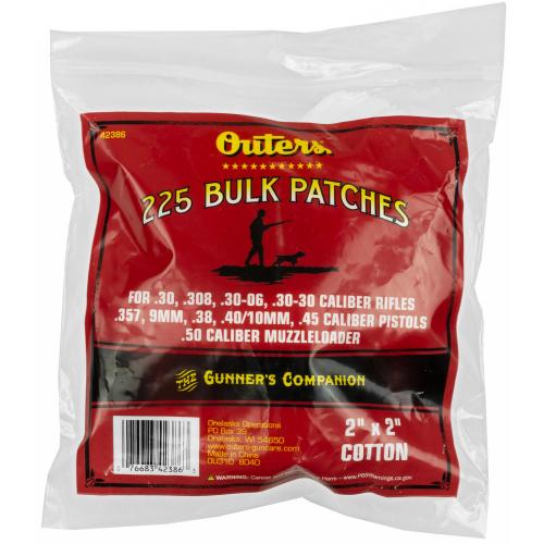 Outers Bulk Pack Cleaning Patches .30-.50Cal photo