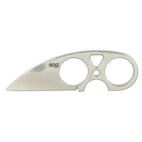 SOG Snarl Fixed Blade Knife Silver photo