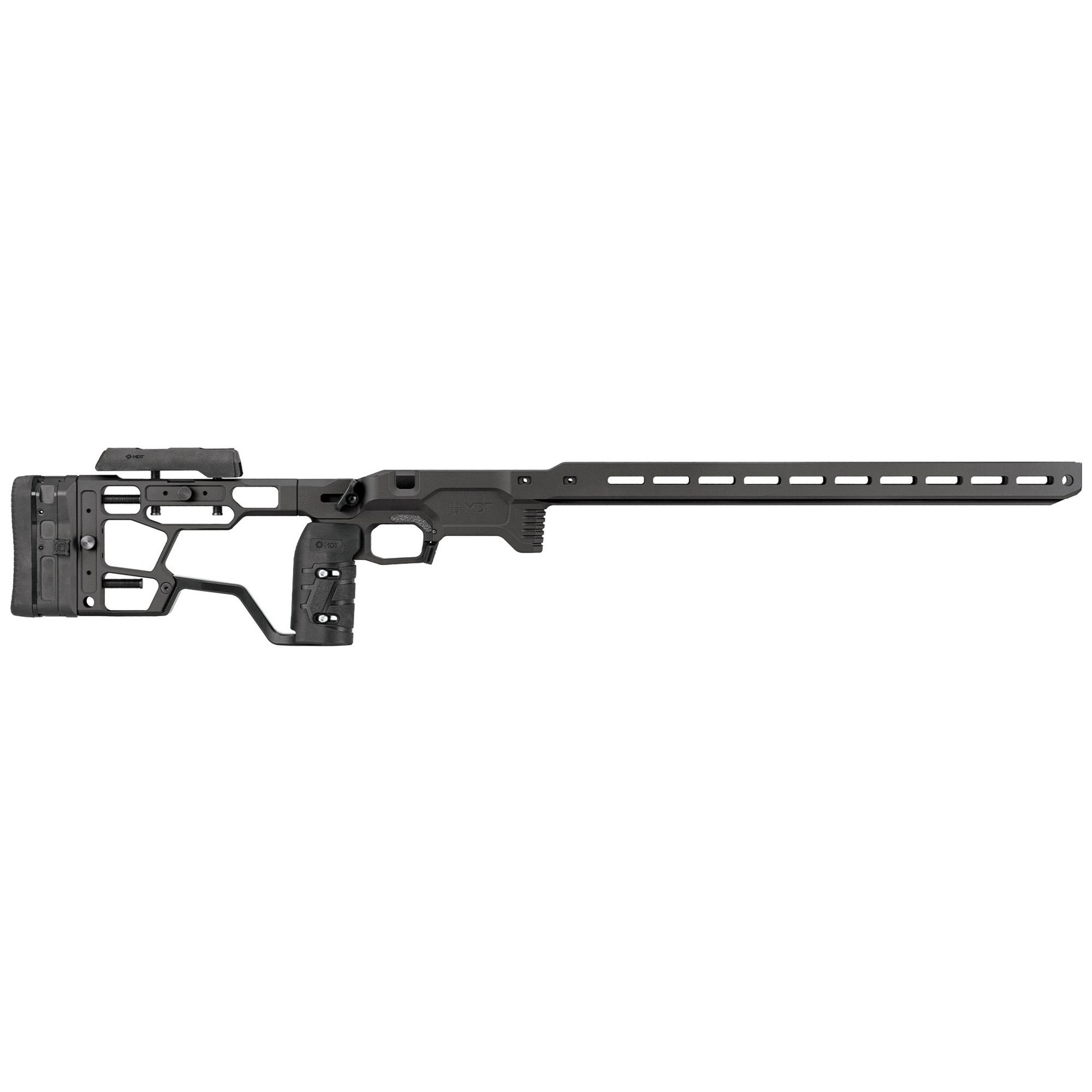 MDT ACC Elite Chassis Remington 700 Short Action Cerakote Black - 4Shooters