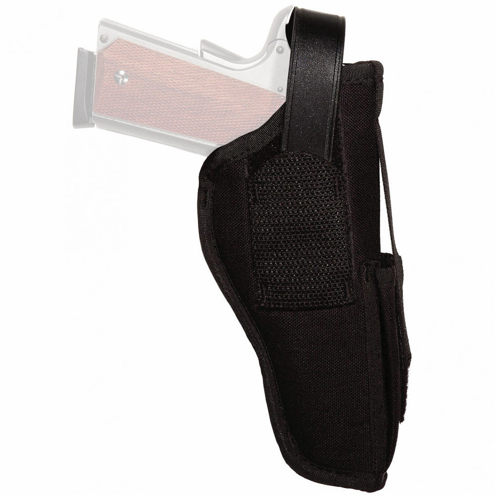 Uncle Mike's Ambidextrous Hip Holster w/Pouch Size 5 Black - 4Shooters