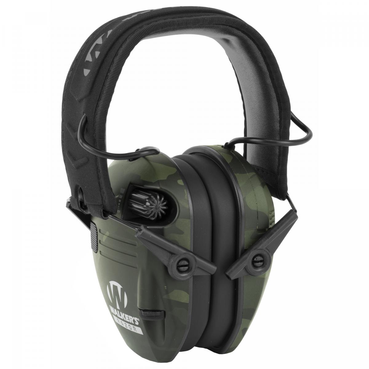 Walker's Razor S.L.M. Electronic Earmuffs Camo Grey - 4Shooters