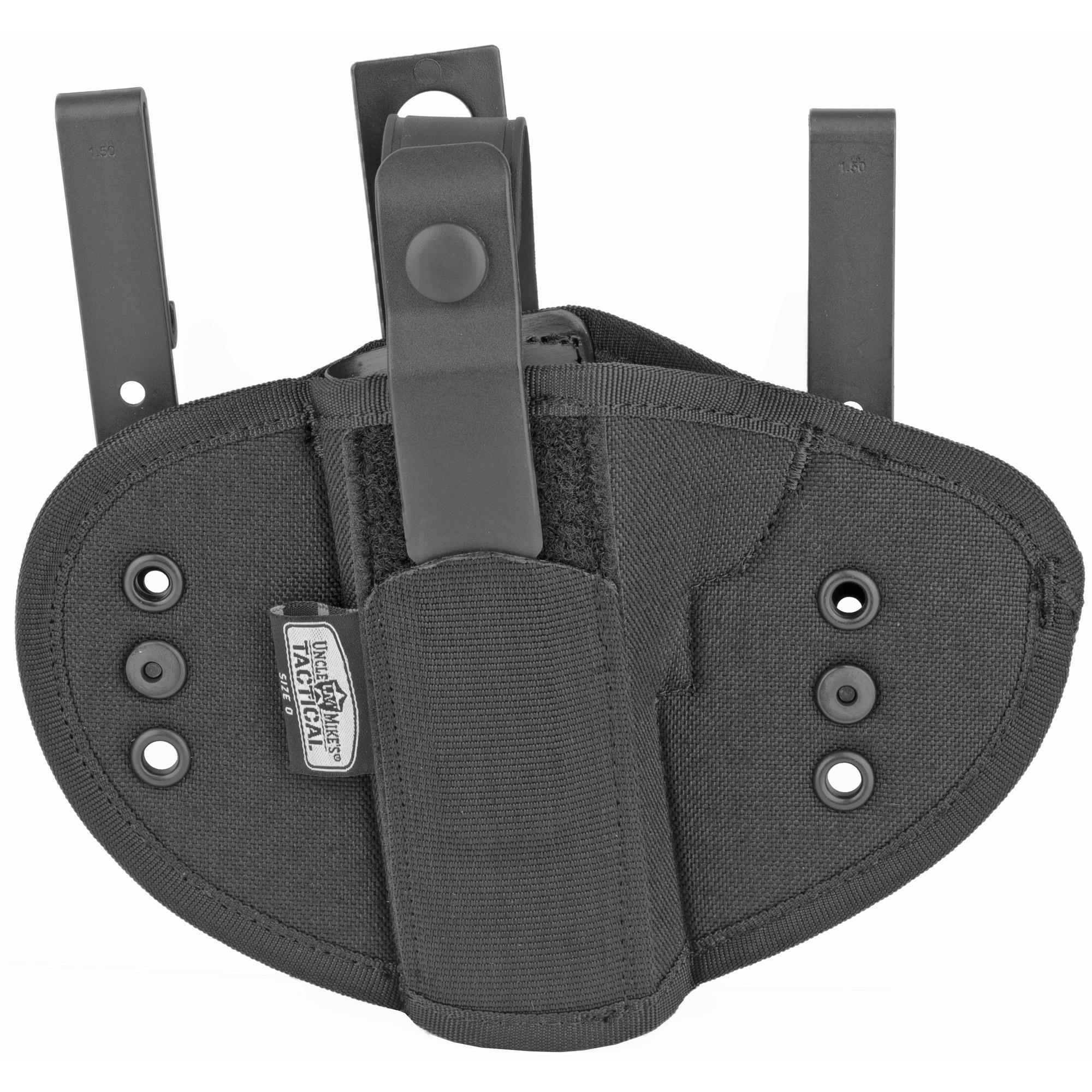 Uncle Mike's IWB Tuckable Holster Size 0 Black Ambidextrous - 4Shooters