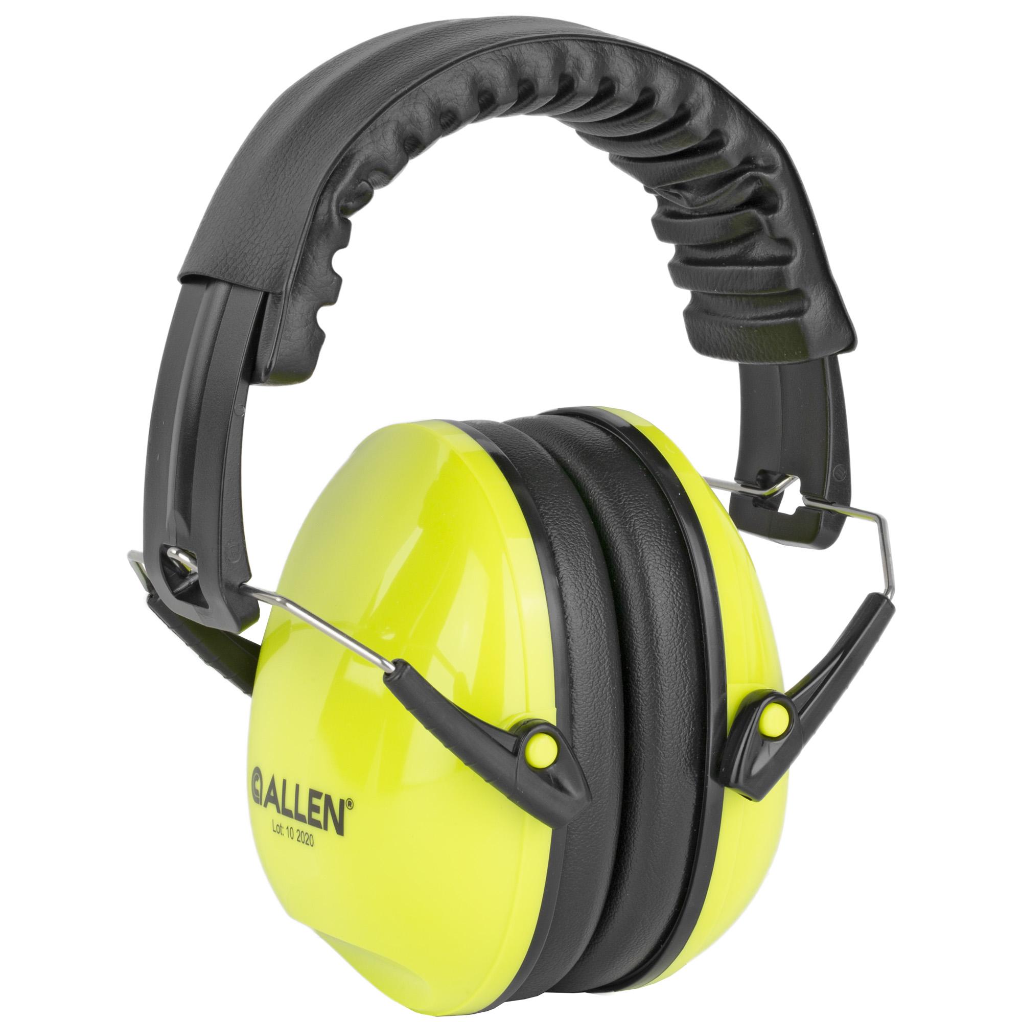 Allen Junior Sound Shield Passive Earmuffs Chartreuse - 4Shooters