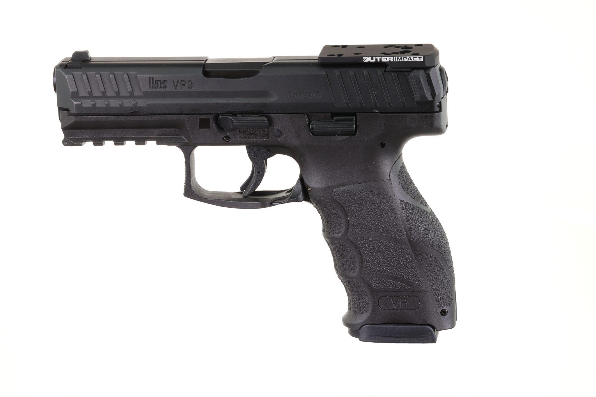 OuterImpact H&K VP9 Pistol – Modular Red Dot Adapter – M.R.A. - 4Shooters